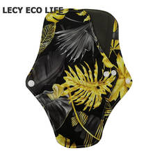 LECY ECO LIFE Eco Friendly Reusable cloth pad, regular sized leak proof bamboo charcoal lady pads for normal flow and heavy flow 2024 - buy cheap