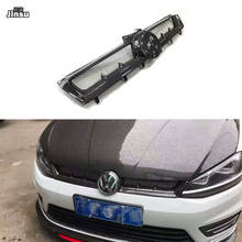 Grade do para-choque dianteiro em fibra de carbono verdadeiro estilo aspec, grelha para vw golf 7 2005-2012 mk7 2024 - compre barato