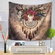 Tapete de parede estampado boho, 75x90cm 0008, para decoração da casa, tapete para praia, com estampa de pano 2024 - compre barato