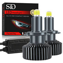 2pcs 18000LM 70W 360°3D H7 H1 H11 Led Headlight Bulb 9005 HB3 9006 HB4 9012 HIR2 CSP Car Headlight 12V 6000K Auto Light 2024 - buy cheap