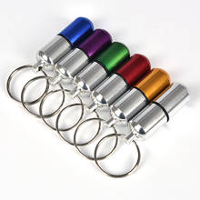 1pcs Waterproof Aluminum Pill Box Case Bottle Drug Holder Container Keychain Medicine Box Camping Equipment Camping Gadget 2024 - buy cheap