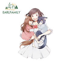 Earlfamily 13cm x 8.9cm para ookami kodomo nenhum ame para yuki anime assessories carro adesivos decalque do caminhão automóvel protetor solar impermeável 2024 - compre barato