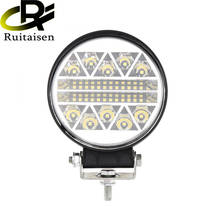 Luz LED redonda de trabajo Ultra brillante, barra de luz de trabajo redonda de 4 pulgadas, lámpara modificada de 126000LM para coche todoterreno, SUV, ATV, camión 2024 - compra barato