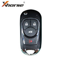 Xhorse VVDI2 для Buick стиль 4 кнопки XKBU02EN провод флип универсальный дистанционный ключ для VVDI2 VVDI ключ инструмент английская версия 10 шт./лот 2024 - купить недорого