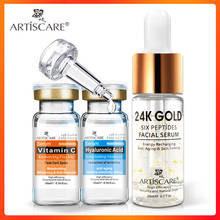 ARTISCARE 24K Gold Six Peptides Serum +Vitamin C Serum + Hyaluronic Acid Serum Anti-Aging Moisturizing Whitening Brighten Serum 2024 - buy cheap