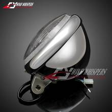 Farol dianteiro para motocicleta, lanterna de metal modificado cromado para honda steed 400 600 magna 250 750 shadow 400 750 2024 - compre barato