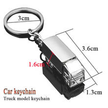 Fashion Pendant Keyring Car keychain truck keychain metal keychain personalized Metal Truck Model Keyring Gift 2024 - buy cheap
