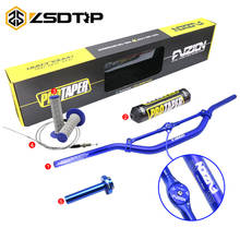 ZSDTRP 28MM Handlebar PRO Taper Pack Fat Bar 1-1/8" Dirt Pit Bike Motorcycle Handlebar set with Throttle Cable Grips 2024 - buy cheap