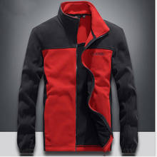 Hot Sale Plus Size 4XL Outdoors Camping Climbing Hiking Trekking Sweater Men Sports Fleece Warm Jacket Loose Male Windproof Coat 2024 - buy cheap