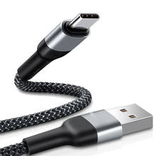 Cable de carga USB tipo C de 1 metro de largo para Huawei P20/pro/lite/mate 10/Pro P9 nova 2s 3e USB-C, cargador de teléfono móvil 2024 - compra barato