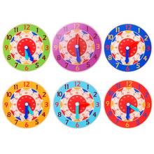 Children Wooden Clock Toy Hour Minute Second Cognition Colorful Clocks Toys for Kids 2024 - buy cheap