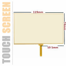 Tela touch screen para tomtom via 1525 1535, produto novo, 5 polegadas, resistência, touch screen, digitalizador, reparo, frete grátis 2024 - compre barato