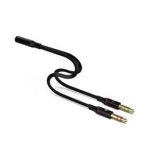3.5mm Jack Microphone Headset Audio Splitter Cable Female To 2 Male Headphone Mic Aux Extension Cables For Computer 2024 - buy cheap