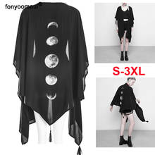 Medieval Vintage Witch Gothic Asymmetrical Cardigan Cape Coat Adult Women Halloween Party Gown Cloak Black Femme 2024 - buy cheap