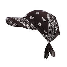 New Fashion Square Cap Cotton New Unisex Paisley Visor Pre Fitted Bandana Hat Women Men Outdoor Sun Cap Female Net Hats 2024 - buy cheap