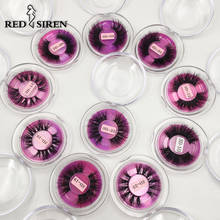 RED SIREN-pestañas postizas de visón 3D, extensiones tupidas, largas y dramáticas, 25mm, venta al por mayor 2024 - compra barato