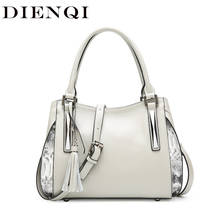 Dienqi luxo famosa marca bolsa senhoras saco de couro genuíno borla feminina bolsa de couro designer sacos de inverno para as mulheres 2020 2024 - compre barato