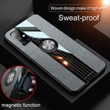 Чехол для xiaomi redmi K20 Pro, роскошная жесткая ткань с кольцом, магнитный штатив, тонкая защитная задняя крышка для xiaomi redmi k20, чехол для телефона 2024 - купить недорого
