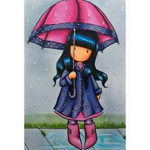 Diamond embroidery Umbrella girl 5d diy diamond painting Cross Stitch Cartoons full square drill Rhinestone mosaic home decor  2024 - buy cheap