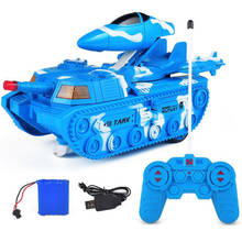 New Children's Electric Tank Deformation Aircraft Toys Kids Christmas Gift Automatic Deformation Simulation Military Model Toys 2024 - buy cheap