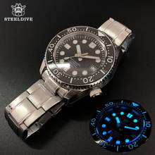 Relógio de mergulho em aço 316l, relógio de pulso masculino com moldura de cerâmica de cristal safira e mecânica de 300m 2024 - compre barato