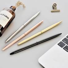 0.7mm Metal Gold Sivler Ballpoint Pens for Writing School Office Business Supplies Student Writing Tool Working Ballpoint Pens 2024 - buy cheap