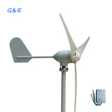 Real 500W 12V 24V 48V 3 5 6 Blades Horizontal Wind Turbine Generator With DC Controller 2024 - buy cheap