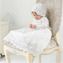 Newborn Baby Clothes Party Wear Lace Little Dress Cute Baby Girl Baptism Dresses Baby First Birthday Outfits Clothing For Girl 2024 - buy cheap