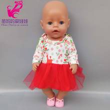 Doll Summer Dress for 43cm Doll Flower Dress Hat Suit for 18 Inch Girls Doll Dress Accessories  Baby Girl Play Toys 2024 - buy cheap