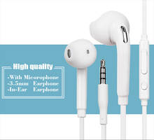 Wired 3.5mm In-Ear Earbuds Fit Samsung Galaxy S6 Earphones Handsfree  300pcs/lot 2024 - buy cheap