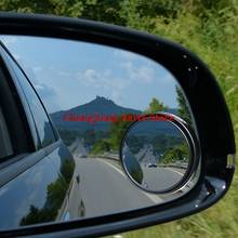 Автомобильное Зеркало для слепых зон, слепых зон, зеркала заднего вида, маленькое круглое зеркало, автомобильное боковое зеркало 360, широкоугольное круглое черное зеркало 2024 - купить недорого