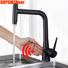 Touchless Faucet Kitchen Sink Infrared Motion Sensor Tap Flexible Pull Out Smart Kraan Hot Cold Mixer Black Shower Spray Grifo 2024 - buy cheap