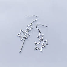 MloveAcc-pendientes de plata de ley 925 para mujer, aretes colgantes con estrellas originales, joyería de moda, regalo, nueva colección, 2019 2024 - compra barato