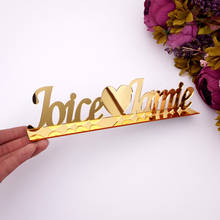 Custom Wedding Acrylic Name Mirror TableShow Personalized Party Favors Bridal Gifts Desktop Supplies 2024 - buy cheap