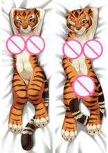 Funda de almohada de animales de Tigre, 50x150, 50x160, 45x45, ropa de cama, Anime, Dakimakura, Waifu, para abrazar el cuerpo, decorativa 2024 - compra barato