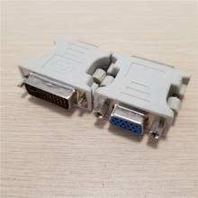 10pcs/lot DVI 24+5 to VGA 15Pin Adapter Cable DVI DVI-I Male to VGA Female video Converter Adapter Plug24 2024 - buy cheap