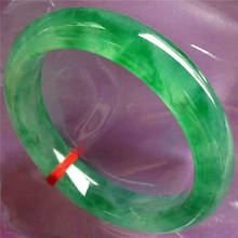 Natural Burmese jadeite 54-64mm green bracelet, elegant princess jewelry, gift for mother to girlfriend 2024 - buy cheap