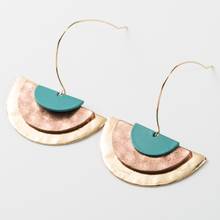 AENSOA Unique Metal Drop Earrings For Women Irregular Statement Splice Dangle Earrings Fashion Jewelry Gift Wholesale 2024 - buy cheap