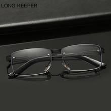Longkeeper óculos de leitura multifocal progressivo, para homens e mulheres, óculos para meia armação perto e distante, bloqueio de luz azul 2024 - compre barato
