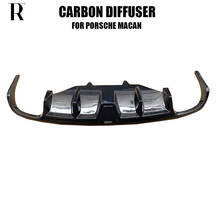 Difusor de fibra de carbono para para-choque traseiro, para porsche macan & macan s 2.0t 3.0t 2014 up 2024 - compre barato