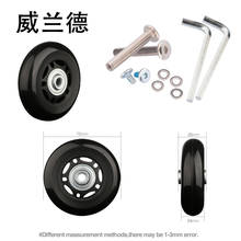 Suitcase  Parts   Wheels  Replacement Luggage Fitting 75mm*26mm    Makeup Trolley 360 Spinner Casters   Fashion Mute Wheels 2024 - buy cheap