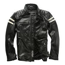 80 Read Description! Asian Size Men's High Quality Cow Leather Outwear Mens Cowhide Genuine Stylish Rider Jacket 2024 - buy cheap