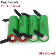 6PCS VariCore New 100% Original 3.6V 18650 VC18650VTC4 2100mAh VTC4 20A 30A Discharge Rechargeable battery Welding Nickel Sheet 2024 - buy cheap