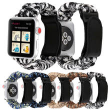 Ремешок нейлоновый для Apple Watch Band series 5 44 мм iwatch 42 мм 38 мм 40 мм iwatch 4 3 2 1 2024 - купить недорого
