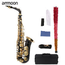 ammoon Eb Alto Saxophone Brass Lacquered Gold E Flat Sax Woodwind Instrument with Cleaning Brush Cloth Gloves Strap Padded Case 2024 - buy cheap