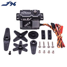 Jx CLS-12V7346 hv 11.1-15v 46kg servo coreless digital da engrenagem de aço com escudo de alumínio cnc (180 °) para rc brinquedo do barco do helicóptero do carro 2024 - compre barato