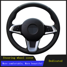 Car Steering Wheel Cover Braid Wearable Genuine Leather For BMW Z4 E89 2009 2010 2011 2012 2013 2014 2015 2016 2024 - buy cheap