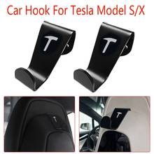 2 х подголовник сиденья автомобиля Крюк вешалка держатель подходит для Tesla модель 3/S/X 2024 - купить недорого