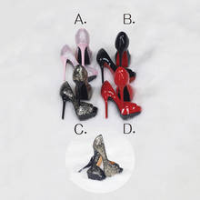 In Stock 1/6 Scale Fashion Sandals High Heels Suit Female FT021 Trendy Sexy Fish Mouth Shoes Model for 12'' Body 2024 - buy cheap