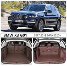 For BMW X3 G01 2017 2018 2019 2020 2021 Full Rear Trunk Tray Liner Cargo Mat Floor Protector foot pad Leather mats 2024 - buy cheap